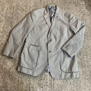 Robert Graham Men's Blazer Pin Striped Lined  Sports Coat 44L